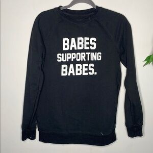 Brunette The Label Black Crew Neck Sweater